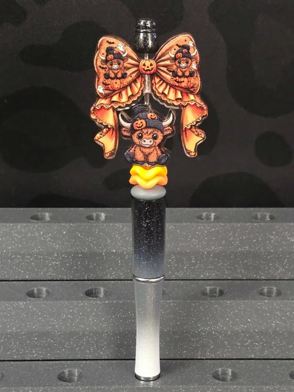 Halloween Cow Acrylic Spinner Novelty Pen